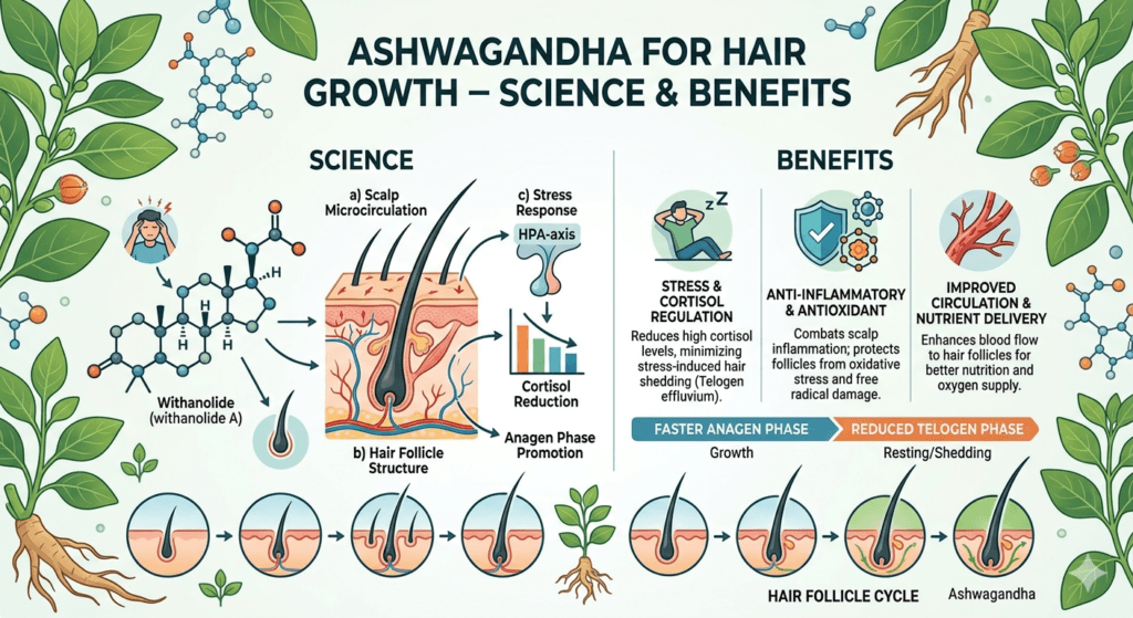 Ashwagandha for Hair Growth – Science & Benefits